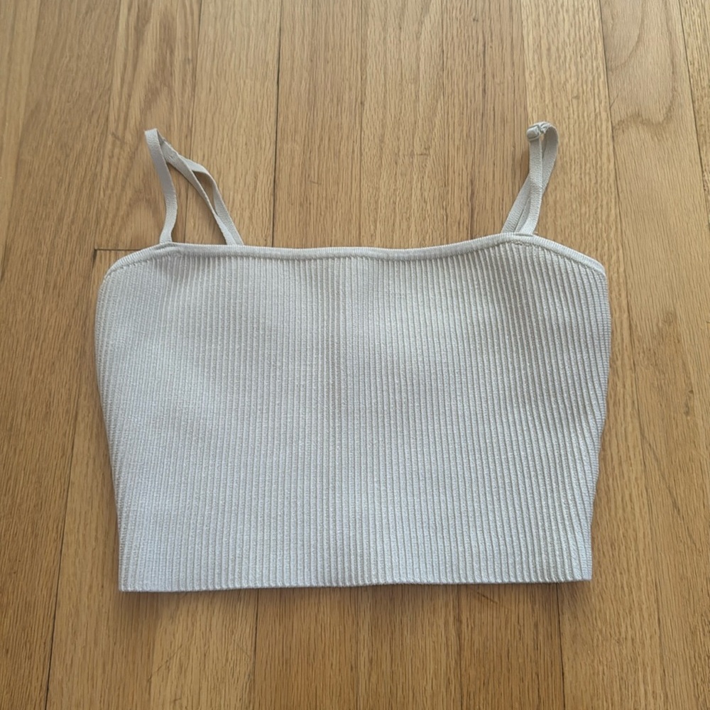 BABATON Sculpt Knit ribbed Cropped Tank